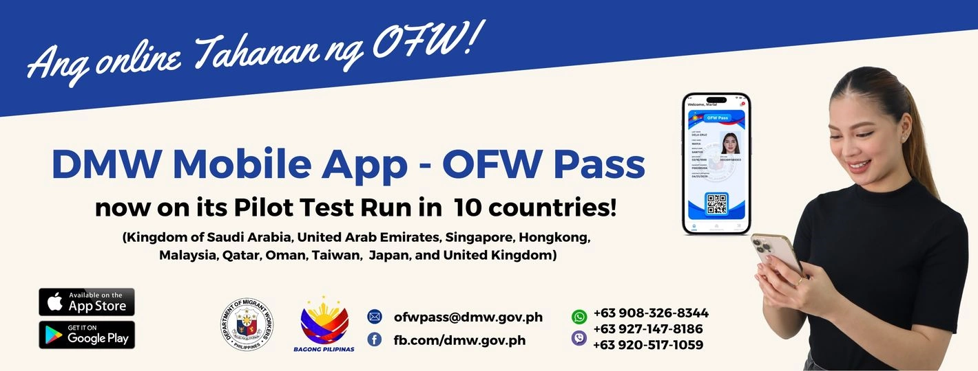 DMW Mobile App at OFW Pass – PILOT TEST RUN